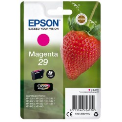 Cartouche Magenta Epson pour Expression Home XP-235 / XP332 / XP-432 ... (n°29 - fraise) (C13T29834012)