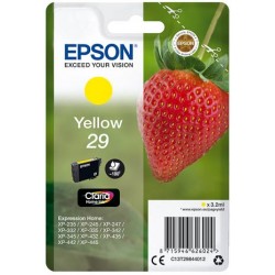 Cartouche Jaune Epson pour Expression Home XP-235 / XP332 / XP-432 ... (n°29 - fraise) (C13T29844012)