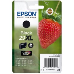 Cartouche Noire Epson Haute Capacité pour Expression Home XP-235 / XP332 / XP-432 ... (n°29XL - fraise) (C13T29914012)