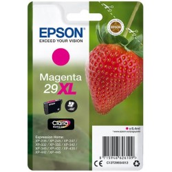 Cartouche Magenta Epson Haute Capacité pour Expression Home XP-235 / XP332 / XP-432 ... (n°29XL - fraise) (C13T29934012)