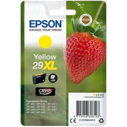 Cartouche Jaune Epson Haute Capacité pour Expression Home XP-235 / XP332 / XP-432 ... (n°29XL - fraise) (C13T29944012)