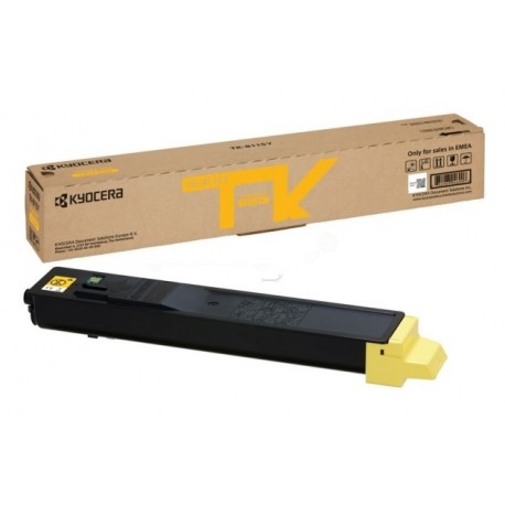 Toner jaune Kyocera Mita pour Ecosys M8124CIDN - M8130CIDN (TK-8115Y)