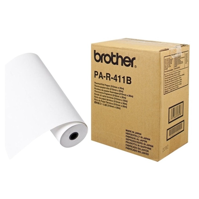 Pack 6 rouleaux de Papier thermique A4 Brother - 6 x 30m