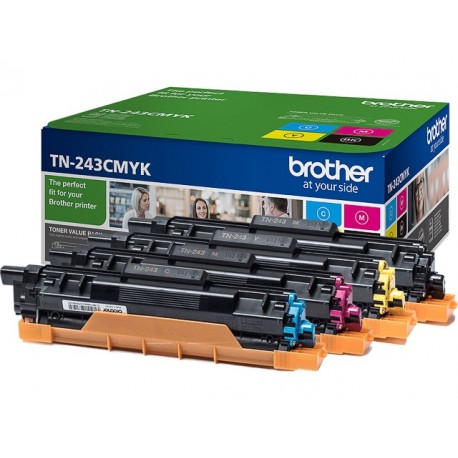 Pack 4 Toners Brother pour DCP L3510CDW/ HL L3210CW/ MFC L3710CW   (TN243CMYK)