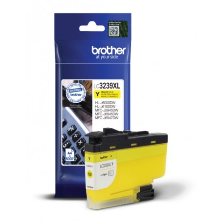 Cartouche Jet d'encre haute capacité Jaune BROTHER pour multi-fonction MFC-J5945DW...