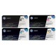 Pack de 4 toners HP pour ColorLaserjet CP 5225 ... (307A)