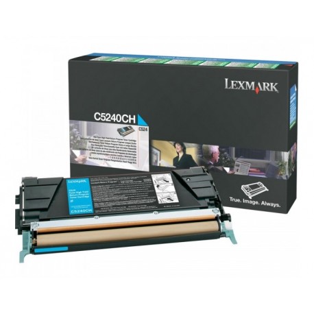 Toner longue durée Lexmark LRP Cyan pour C524/532/534