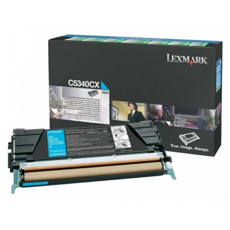 Toner cyan Lexmark pour C534...