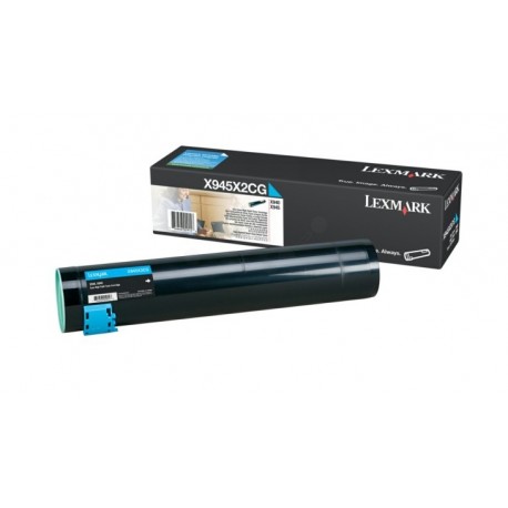 Toner cyan longue durée Lexmark pour 940e / 945e