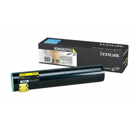 Toner jaune longue durée Lexmark pour 940e / 945e