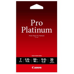 Canon PT-101 Pack 20 feuilles papier photo professionnel 10x15cm (PT101) - 300g 