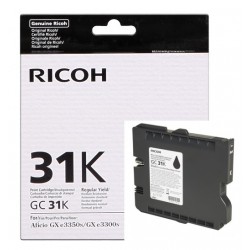 Cartouche noire Ricoh pour Aficio GXe 3300N / 3350N (GC-31BK)
