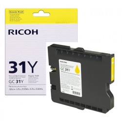 Cartouche jaune Ricoh pour Aficio GXe 3300N / 3350N (GC-31Y)