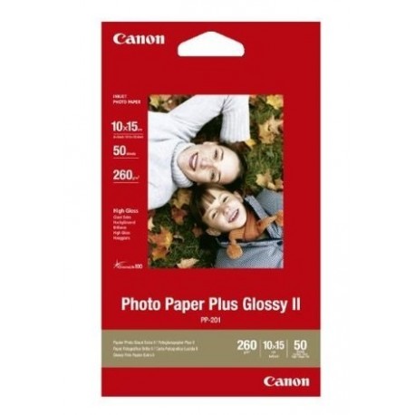 Papier photo brillant extra II 10 × 15 cm Canon PP-201 - 50 feuilles