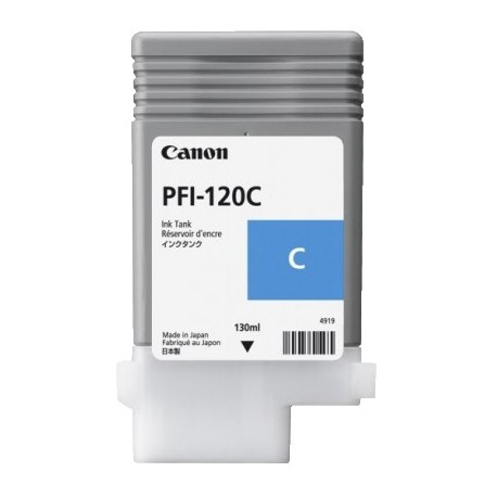 Cartouche d'encre Cyan Canon pour Image Prograf TM200 - TM300 ... (PFI120C)