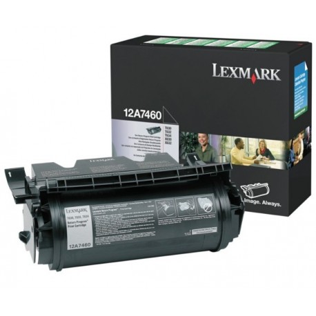 Toner Laser Lexmark 12A7460 noir