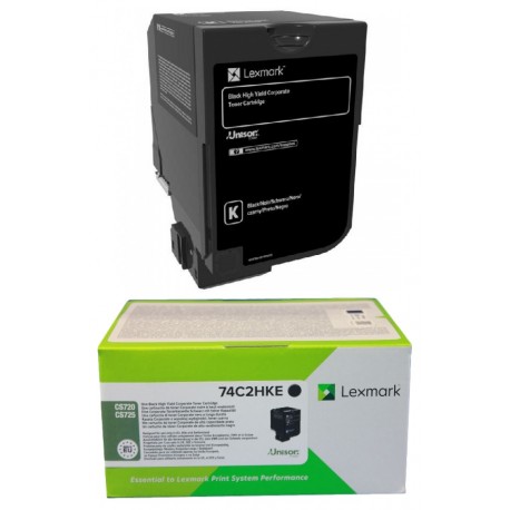 Cartouche de toner Haute capacité Noir LEXMARK pour CS720, CS725 (20k)