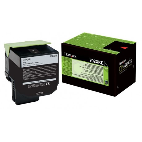 Toner Noir Très haute capacité Lexmark pour CS510 (702XKE)