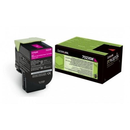 Toner Magenta Très haute capacité Lexmark pour CS510 (702XM)