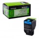 Toner cyan Lexmark pour CX310n / CX410e ... haute capacité (802SCE)