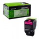 Toner magenta Lexmark pour CX310n / CX410e ... haute capacité (802SME)