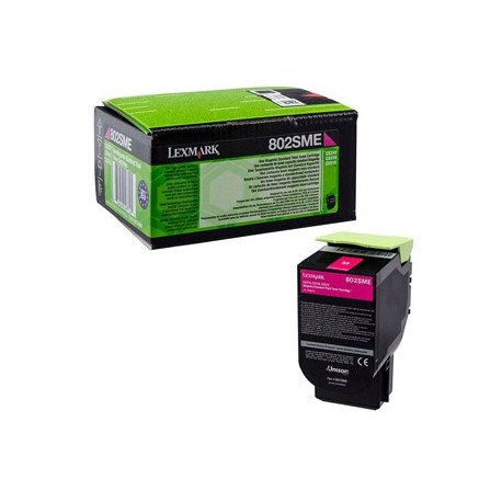 Toner magenta Lexmark pour CX310n / CX410e ... haute capacité (802SME)