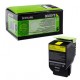 Toner jaune Lexmark pour CX310n / CX410e ... haute capacité (802SYE)