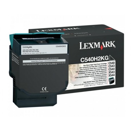 Toner noir haute capacité Lexmark pour C540 / C543 / ... X543 / X544