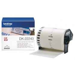 Rouleau de papier continu DK-22243 Brother original – Noir sur blanc, 103 mm de large pour QL1100 (DK22246)