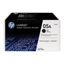 Pack 2 Toner noir HP pour laserjet P2035 /  P2055 (505A)