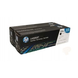 Pack de 2 toners noirs HP pour Colorlaserjet CP 1215 / 1515 / 1518 (125A)