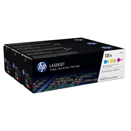 Pack 3 couleurs (C, M, J) pour HP laserjet Pro 200 M276 / M251 ... (131A)