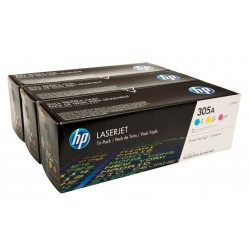 Pack tricolor HP pour laserjet Pro 400 (305A)