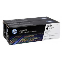 Pack de 2 Toners noir haute capacité HP pour laserjet Pro 400 (305X)