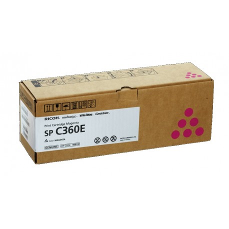 Cartouche toner magenta Ricoh pour SP C360 (type SPC360E)