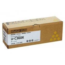 Cartouche toner jaune extra haute capacité Ricoh pour SP C361 (type SPC360X)