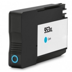 Cartouche jet d'encre Cyan générique Haute capacité pour HP Office Jet Pro 8210/ 8720/ 8740 ... (N°953XL)