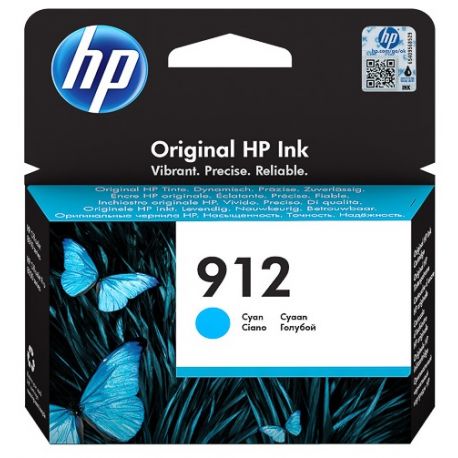 Cartouche jet d'encre Cyan HP pour Office Jet Pro 8012 / 8022 ....(N°912)