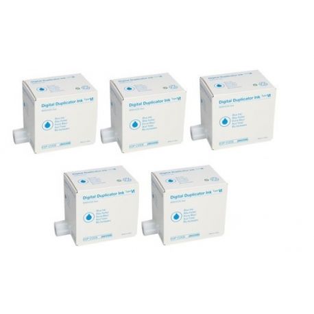 Pack 5 encres Bleu Ricoh pour JP4500 / DX4542 (Type IV) 