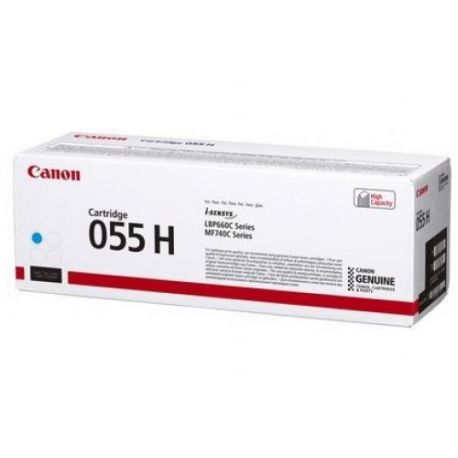 Cartouche Toner Cyan haute capacité CANON pour I-Sensys LBP663Cdw ... (055H)