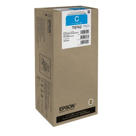 Cartouche d'encre Cyan (XXL) - Epson pour Workforce Pro WF-C869RDTW... (T9742)