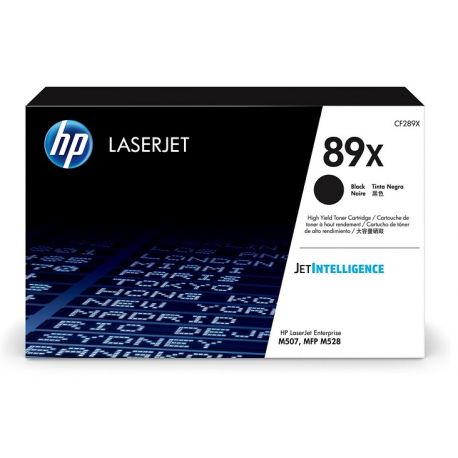 Toner noir haute capacité HP pour LaserJet Enterprise M507 / M528 ... (89X)