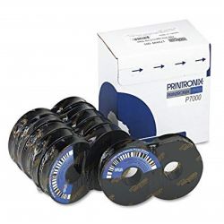 Pack 6 Rubans Matriciel Noir Printronix pour Spool Line Printer P7000 / P7000ZT (90 mil. caractères)