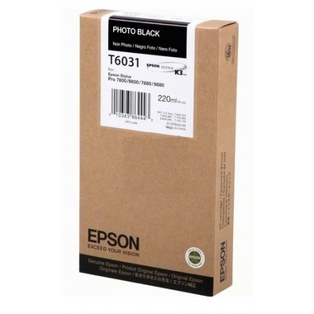 Encre pigment noir haute capacité Epson pour SP 7800/9800