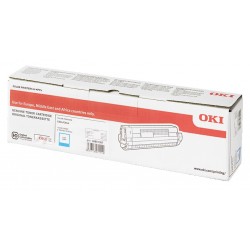 Toner Cyan haute capacité Oki original pour C834 / C844 (10 000 pages)