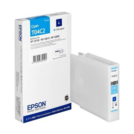 Cartouche d'encre Cyan (L) - Epson pour Workforce Pro WF-C81xx / WF-C86xx