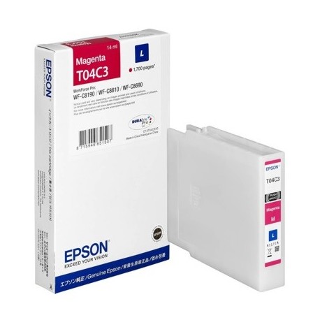 Cartouche d'encre Magenta (L) - Epson pour Workforce Pro WF-C81xx / WF-C86xx