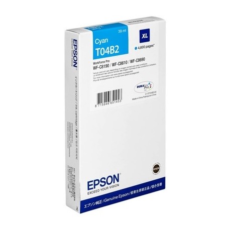 Cartouche d'encre Cyan (XL) - Epson pour Workforce Pro WF-C81xx / WF-C86xx