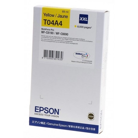 Cartouche d'encre Jaune (XXL) - Epson pour Workforce Pro WF-C81xx / WF-C86xx