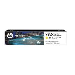 Cartouche jet d'encre Jaune Haute Capacité HP pour PageWide Enterprise color 765dn... (N°982X)